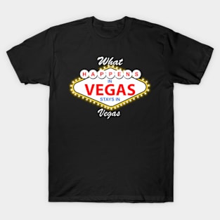 W Happens In Vegas Stays In Vegas Vacation T-Shirt